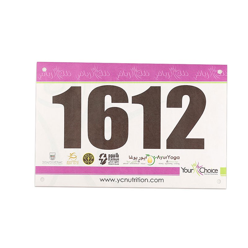 JT-240190 902-928MHZ Tag Balap Maraton RFID Tyvek Tahan Air