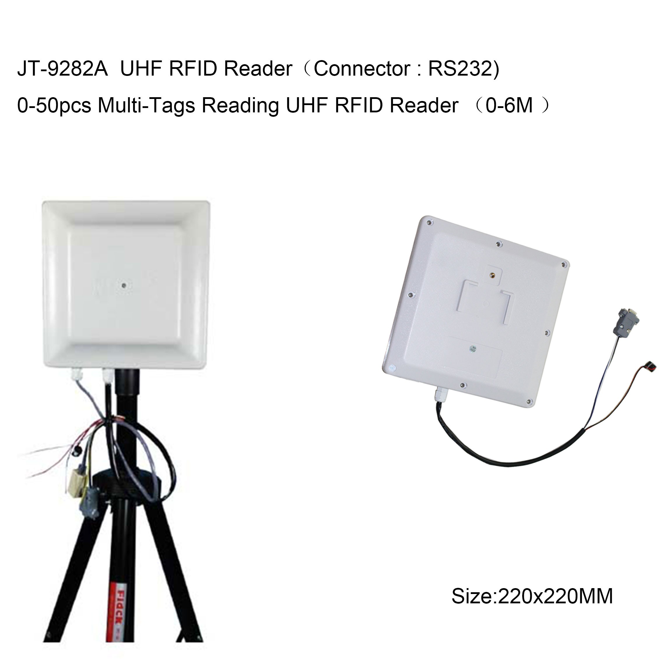 Pembaca RFID UHF Jarak Menengah Multi-tag R2000 0-6M