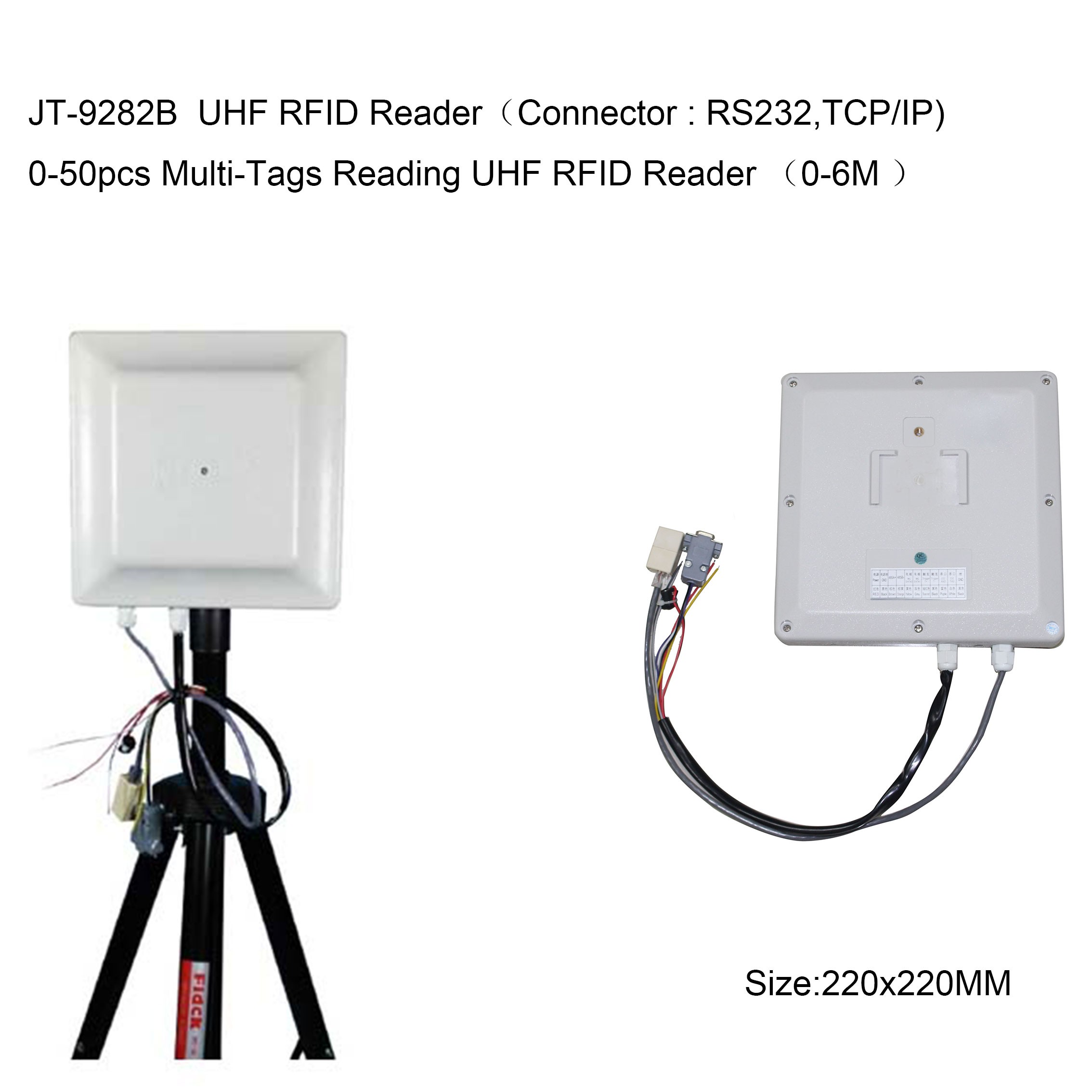 Pembaca RFID UHF Impinj R2000 902-928MHz All-in-one dengan RS485, TCP/IP