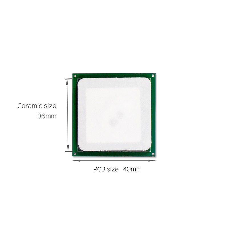 Antena Keramik RFID UHF JT-T0036 3dBi 36*36mm 865-868/902-928MHz RHCP untuk PDA