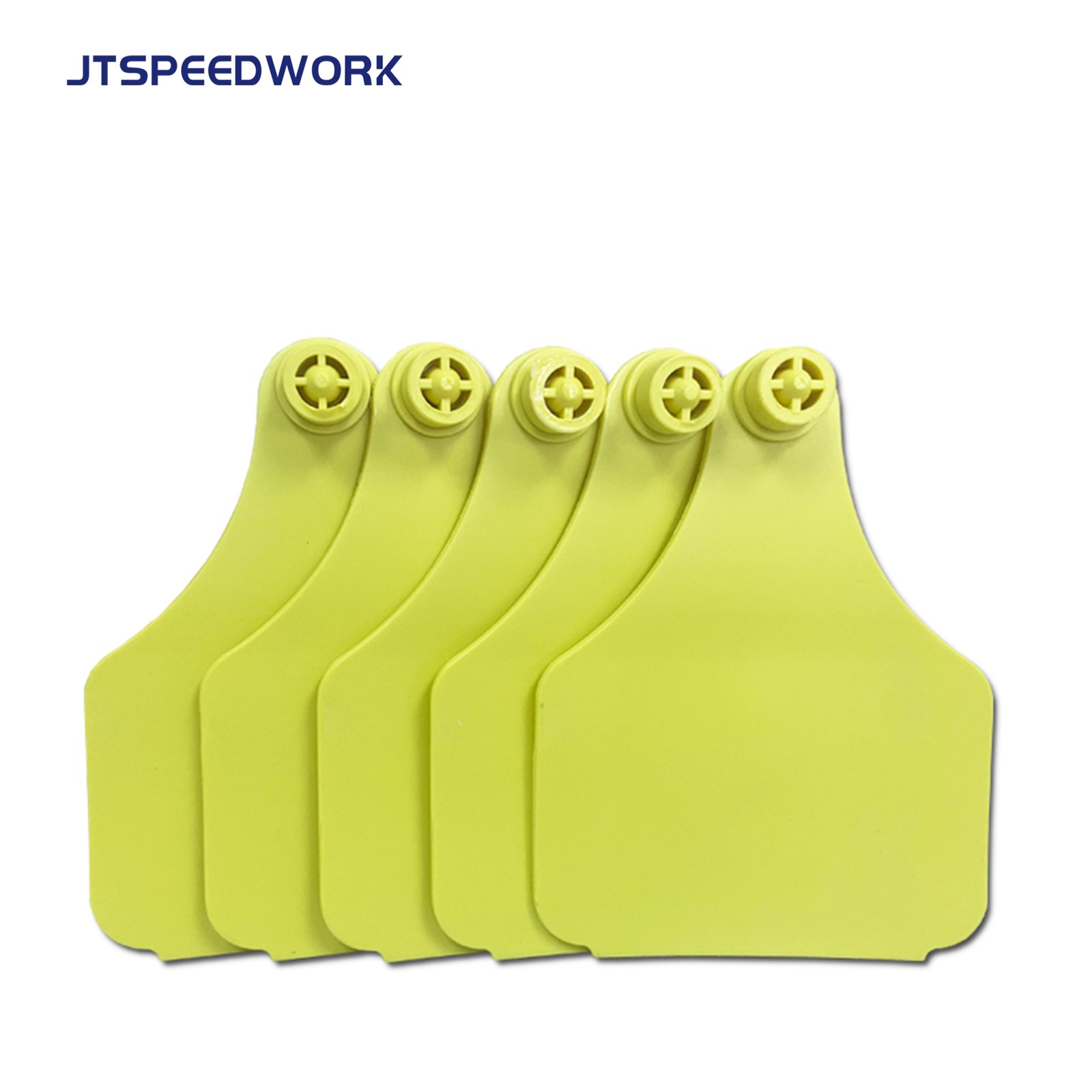 JT-E10080 100*75mm UHF RFID Tag Telinga Hewan Ternak untuk Manajemen Ternak