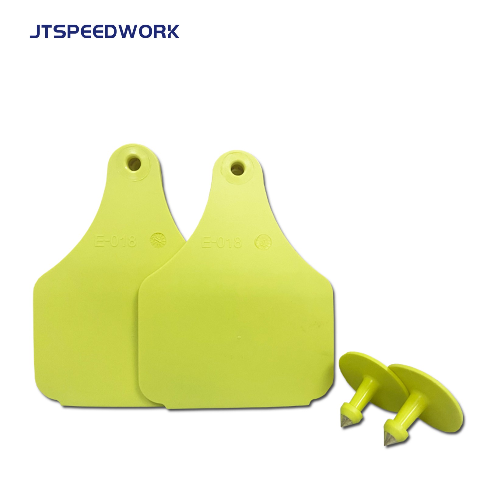 JT-E10080 100*75mm UHF RFID Tag Telinga Hewan Ternak untuk Manajemen Ternak