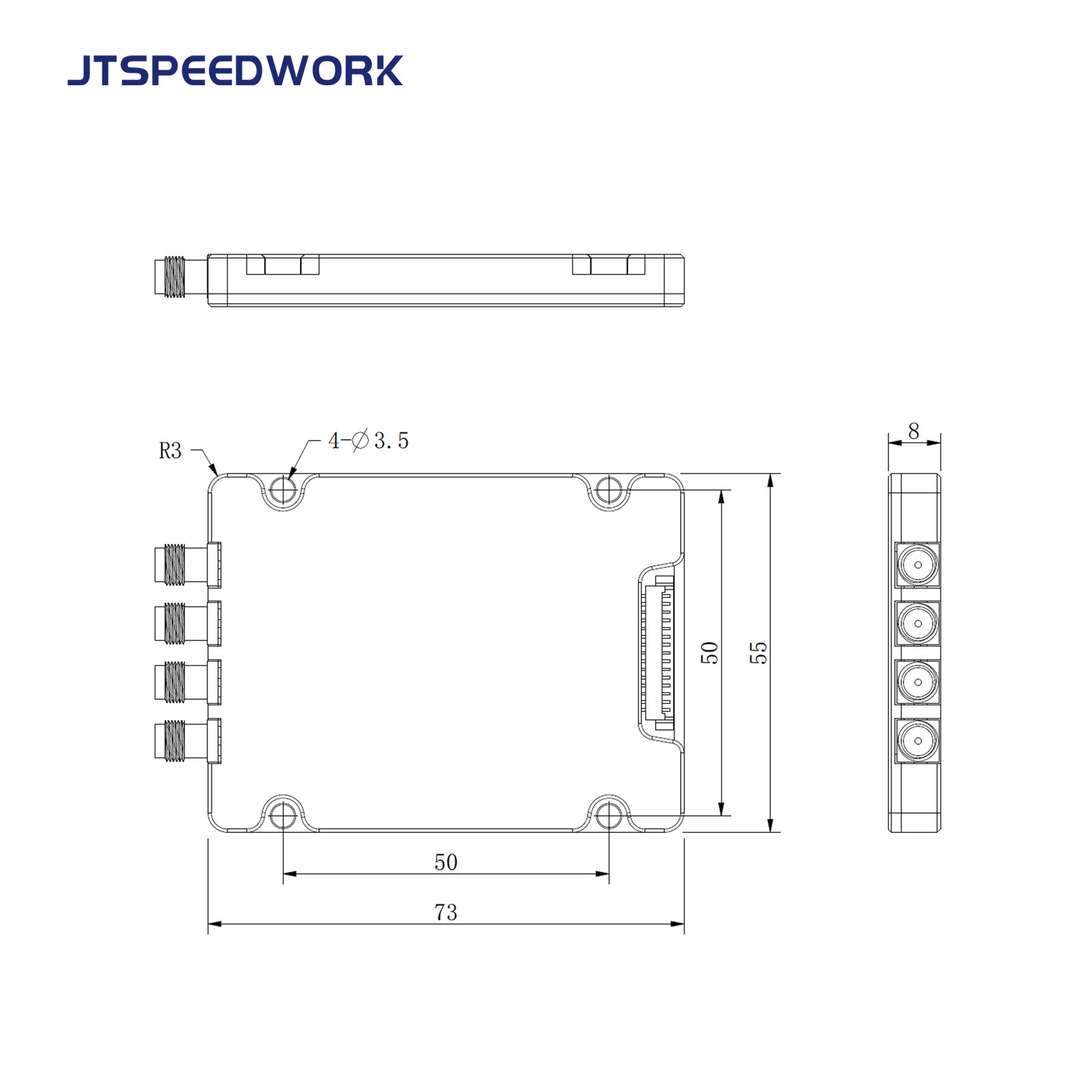 Modul RFID UHF JT-2540 TM200 4-port 860-960MHz TTL
