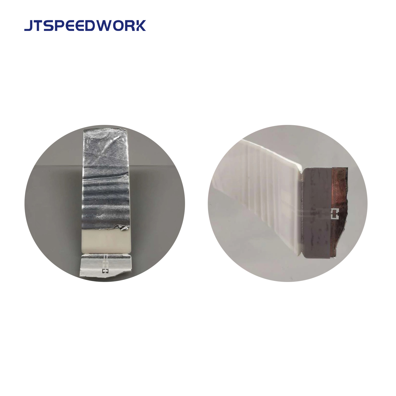 JT-K7025 70*25*1.26mm 860-960MHZ UHF RFID Label Fleksibel Anti-Perusak pada Permukaan Logam dengan chip Impinj Monza R6-P