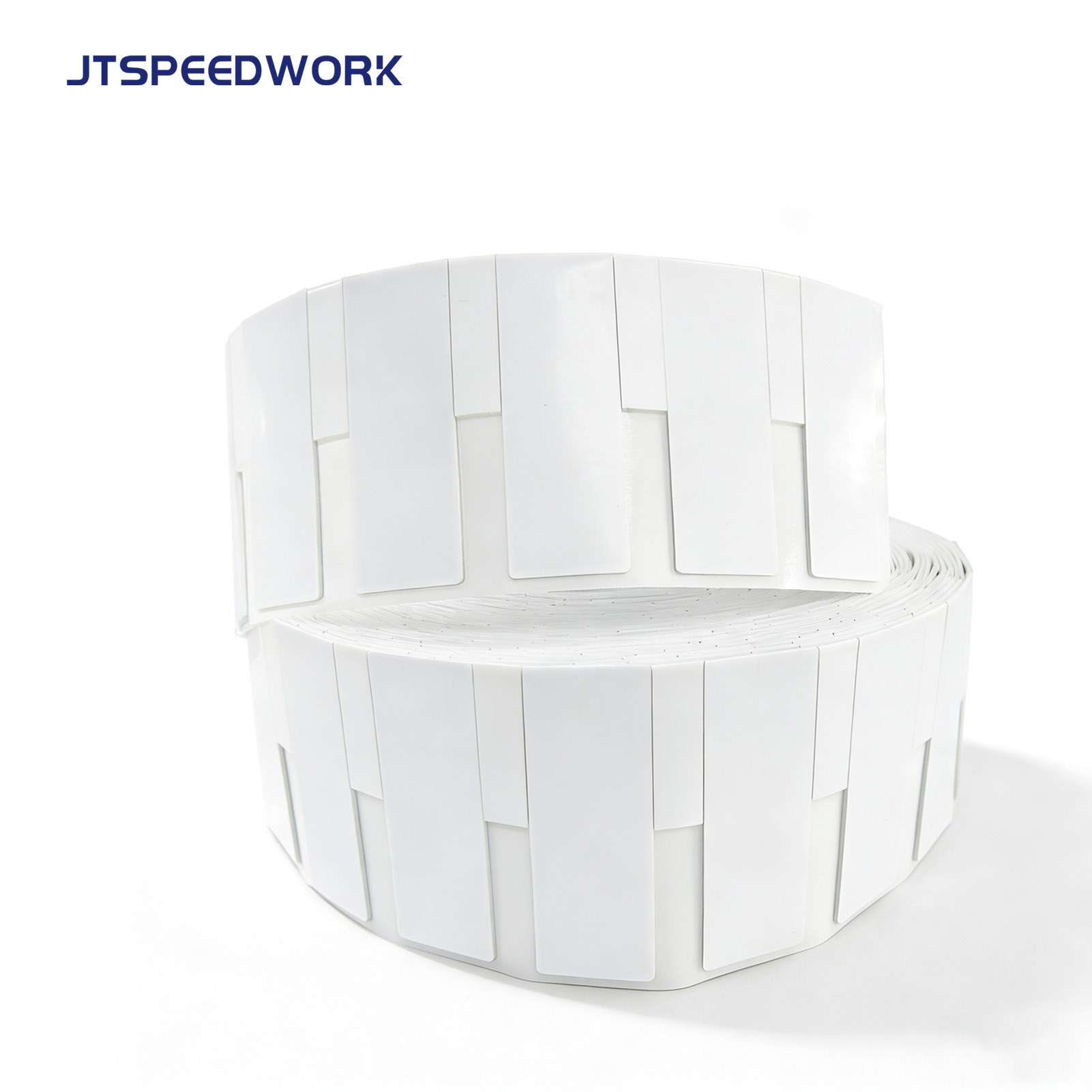 JT-K8025 80*25*1.26mm 860-960Mhz UHF Label RFID Fleksibel Dapat Dicetak Pada Logam Impinj Monza R6-P