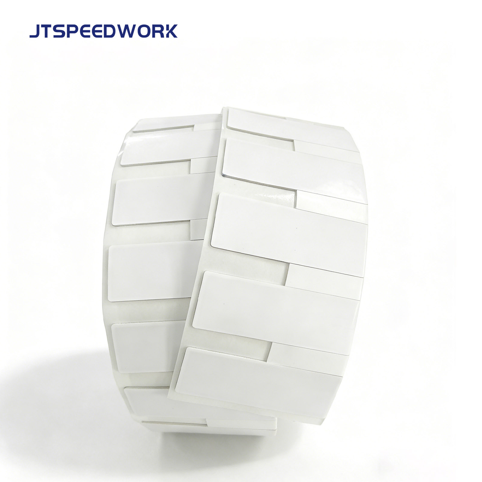 JT-K8025 80*25*1.26mm 860-960Mhz UHF Label RFID Fleksibel Dapat Dicetak Pada Logam Impinj Monza R6-P